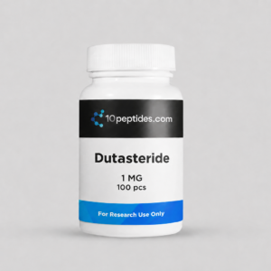 Dutasteride 1 mg research compound bottle containing 100 pieces from 10peptides.com